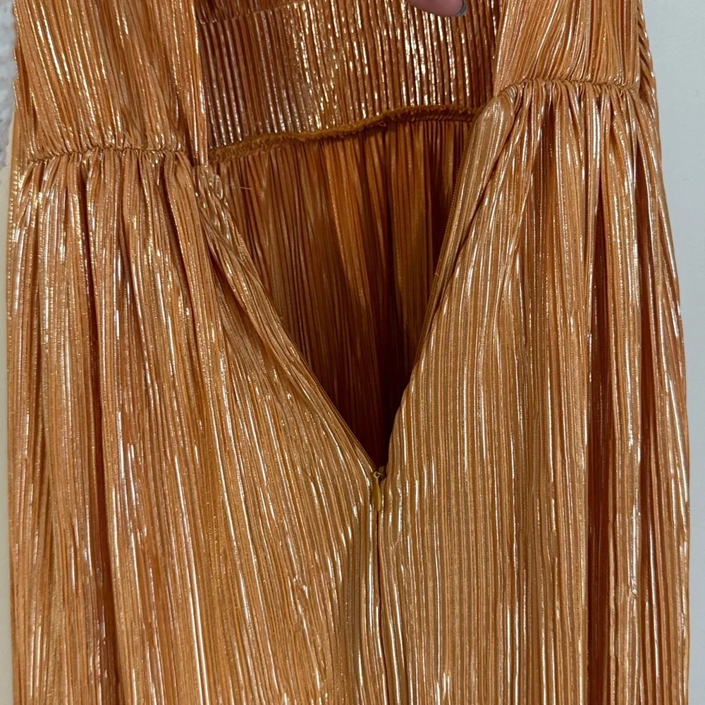 Sabina Musayev Ophelia Plissé Lurex Midi Dress - Picture 7 of 8